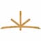 Ekena Millwork Alberta Rough Sawn Timber Gable Bracket, Western Red Cedar, 84"W x 38"H x 2"D x 4"F, 11/12 Pitch GBW084X38X0204ALB00RWR - alternate 1
